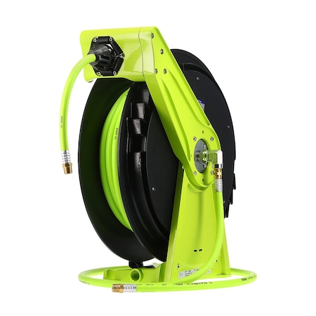 Flexzilla Retractable Air Hose Reel, Single Axle A L8011FZ
